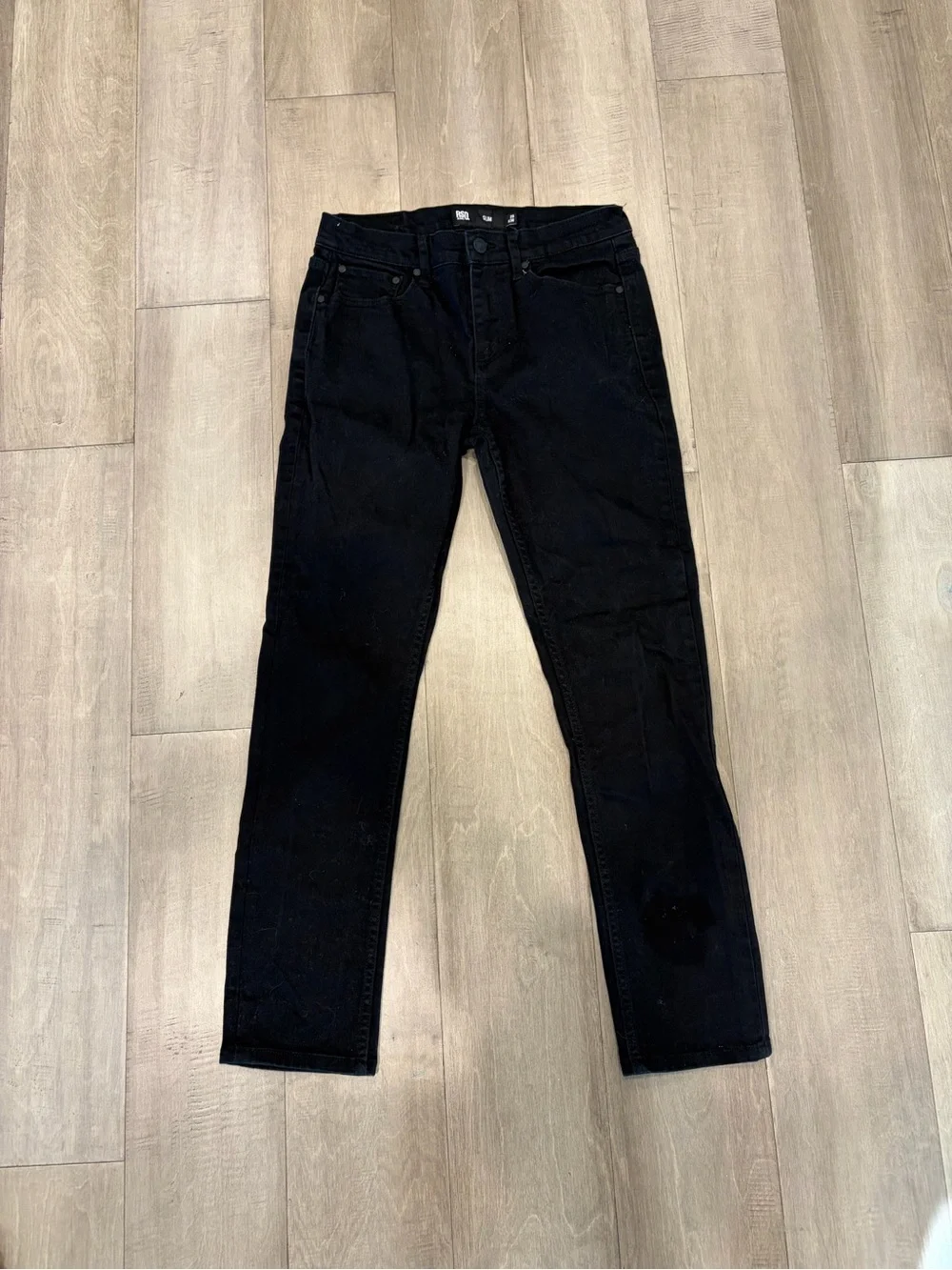 RSQ Men's Black Slim Straight Jeans